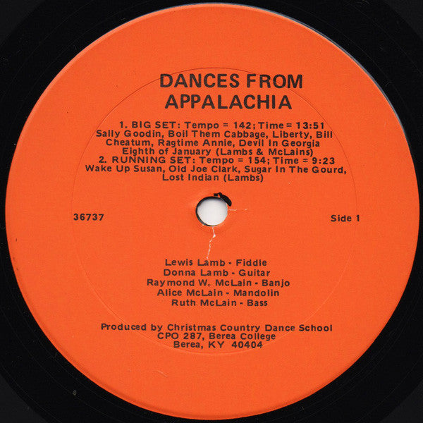 Berea College Christmas Dance School : Dances From Appalachia (LP, Album)