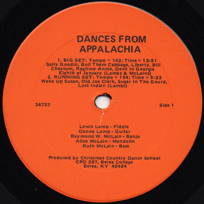 Berea College Christmas Dance School : Dances From Appalachia (LP, Album)