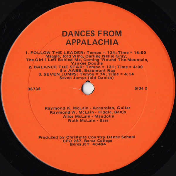 Berea College Christmas Dance School : Dances From Appalachia (LP, Album)