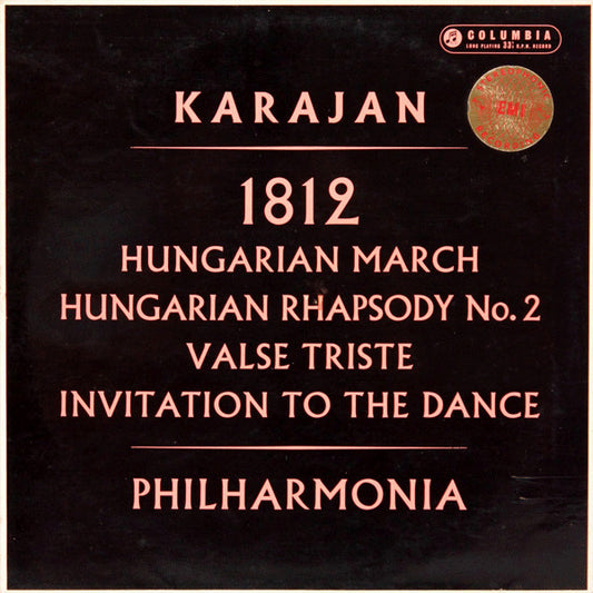 Karajan*, Philharmonia* : 1812 / Hungarian March / Hungarian Rhapsody No. 2 / Valse Triste / Invitation To The Dance (LP)