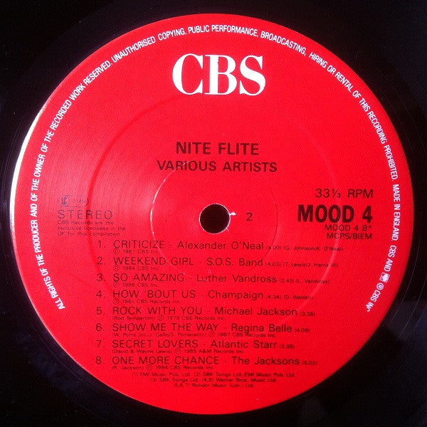 Various : Nite Flite (LP, Comp)