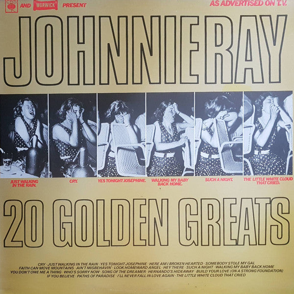 Johnnie Ray : 20 Golden Greats (LP, Comp)