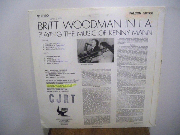 Britt Woodman, Kenny Mann (2) : Britt Woodman in L.A. Featuring Kenny Mann (LP, Album)