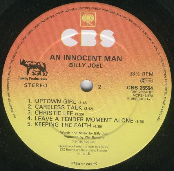 Billy Joel : An Innocent Man (LP, Album)