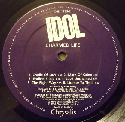 Billy Idol : Charmed Life (LP, Album)