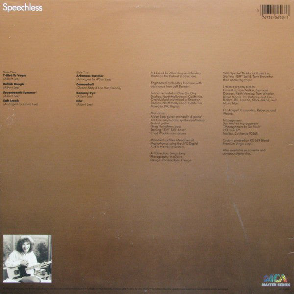 Albert Lee : Speechless (LP, Album)