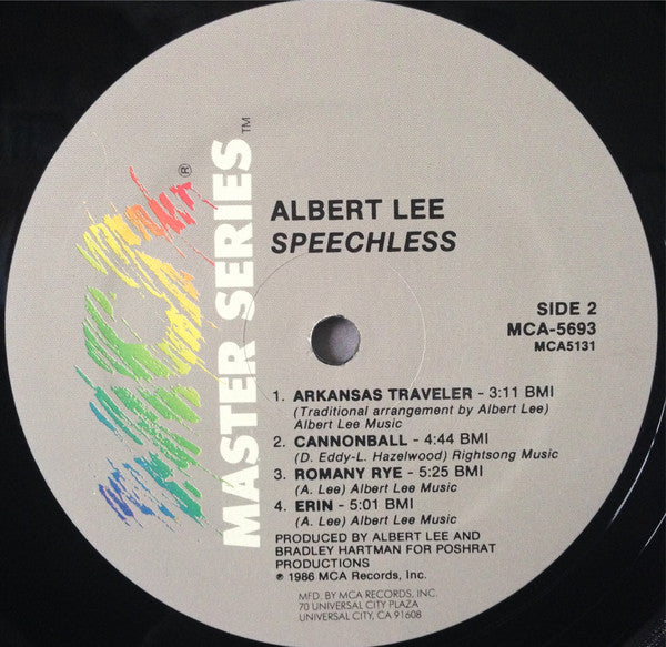 Albert Lee : Speechless (LP, Album)