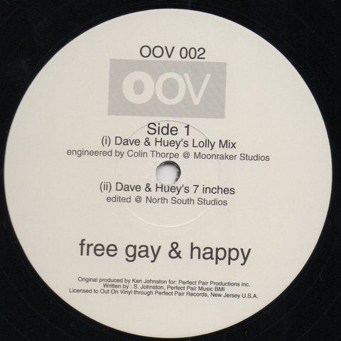 The Coming Out Crew : Free, Gay & Happy (12", Single)