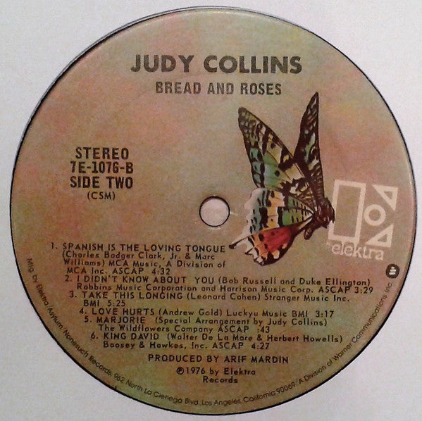 Judy Collins : Bread & Roses (LP, San)