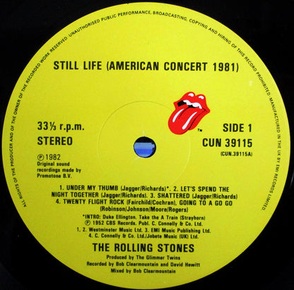 The Rolling Stones : Still Life (American Concert 1981) (LP, Album, Gat)